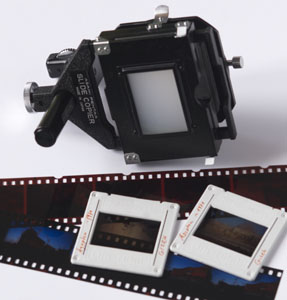 Dias und Filme scannen mit dem Balgengerät. Diaduplikator